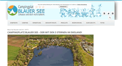 Desktop Screenshot of campingplatz-blauer-see.de