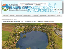 Tablet Screenshot of campingplatz-blauer-see.de